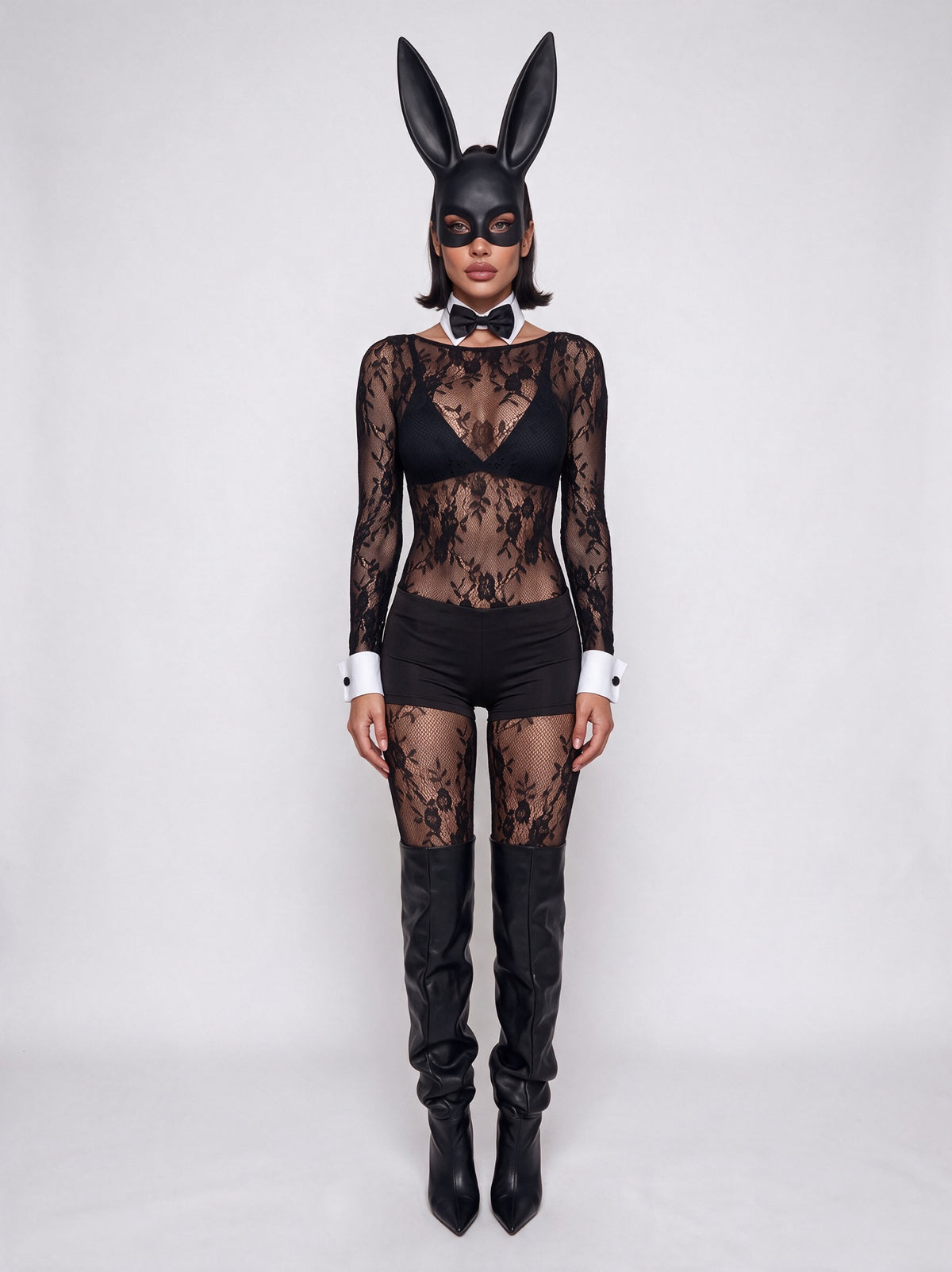 Set Black Lace Bunny