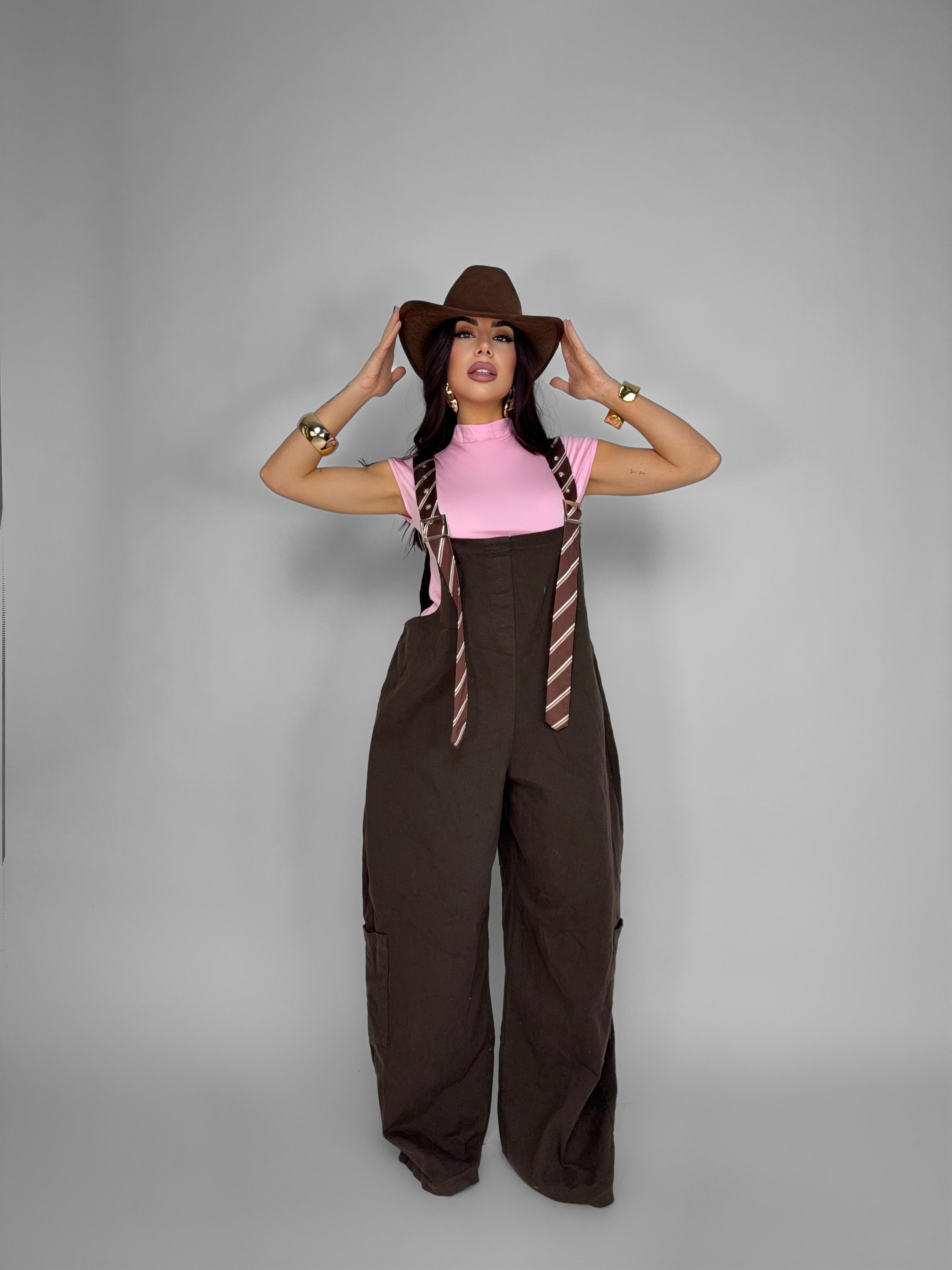 Salopette Brownie Stripe