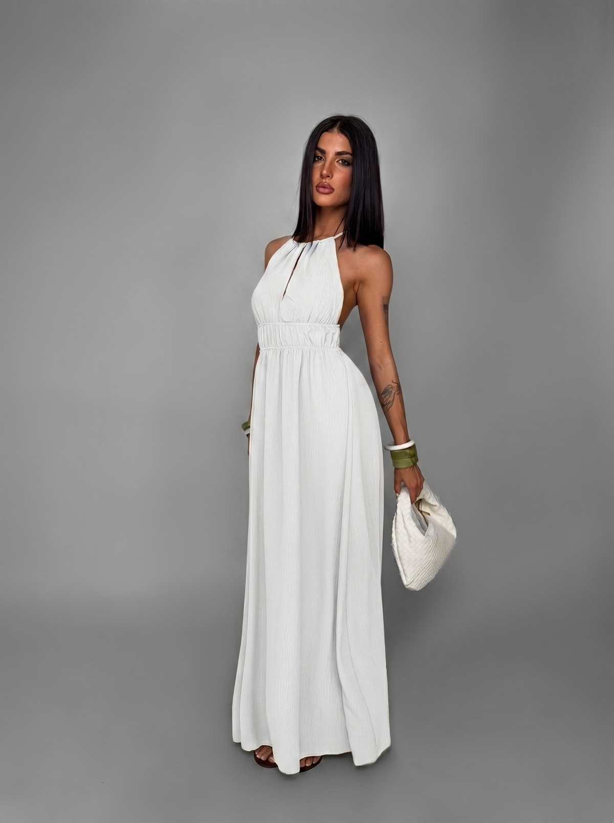 Abito Monaco Halter-White