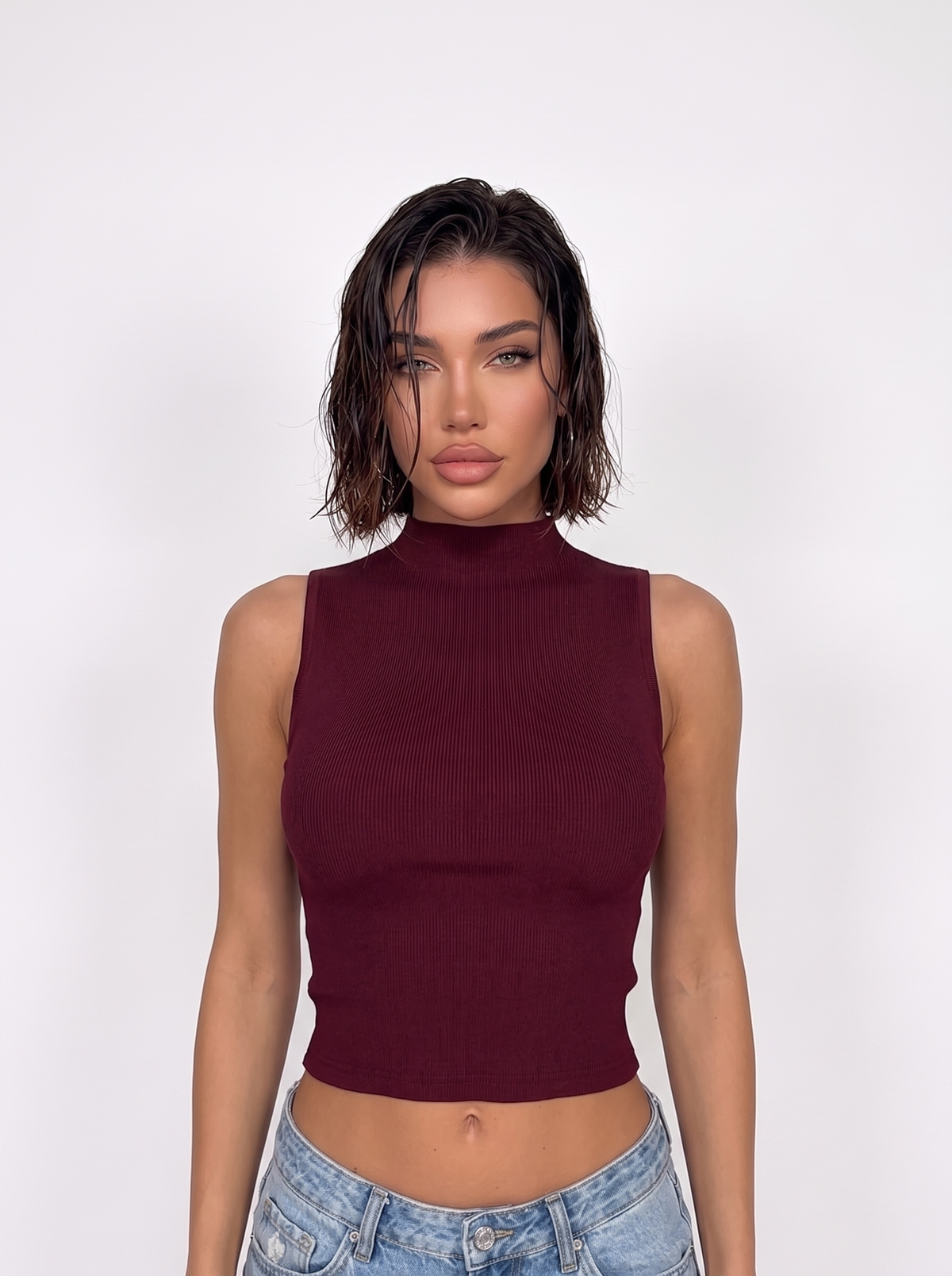 Top Willow Tank-Cherry Red