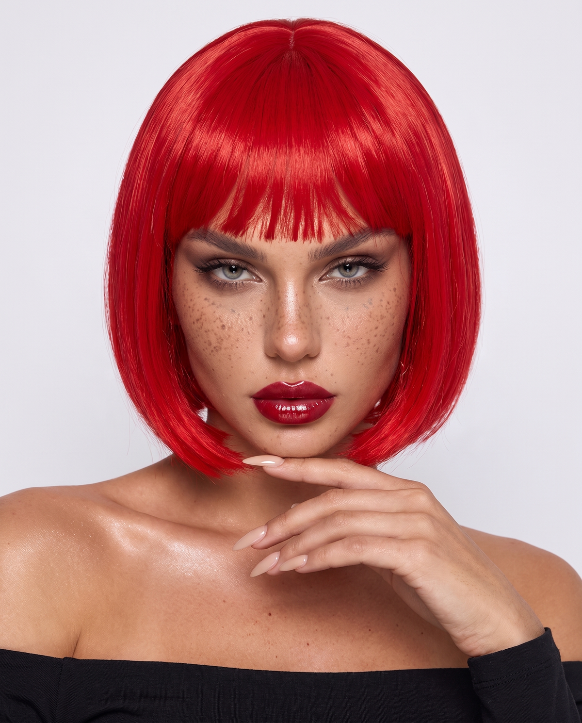 Peluca Cruella - Rojo